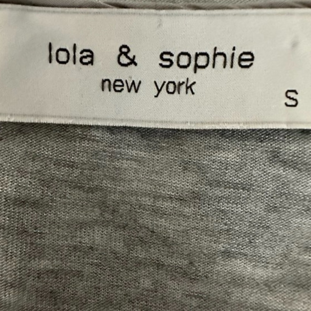 Lola & Sophie Women's Small Gray Long Sleeve Crew Neck Pullover Blouse/Shirt Top - Picture 11 of 14